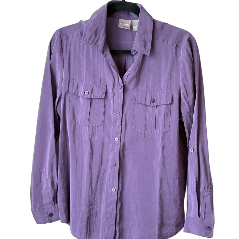 Chico's Elegant Lavender Blouse